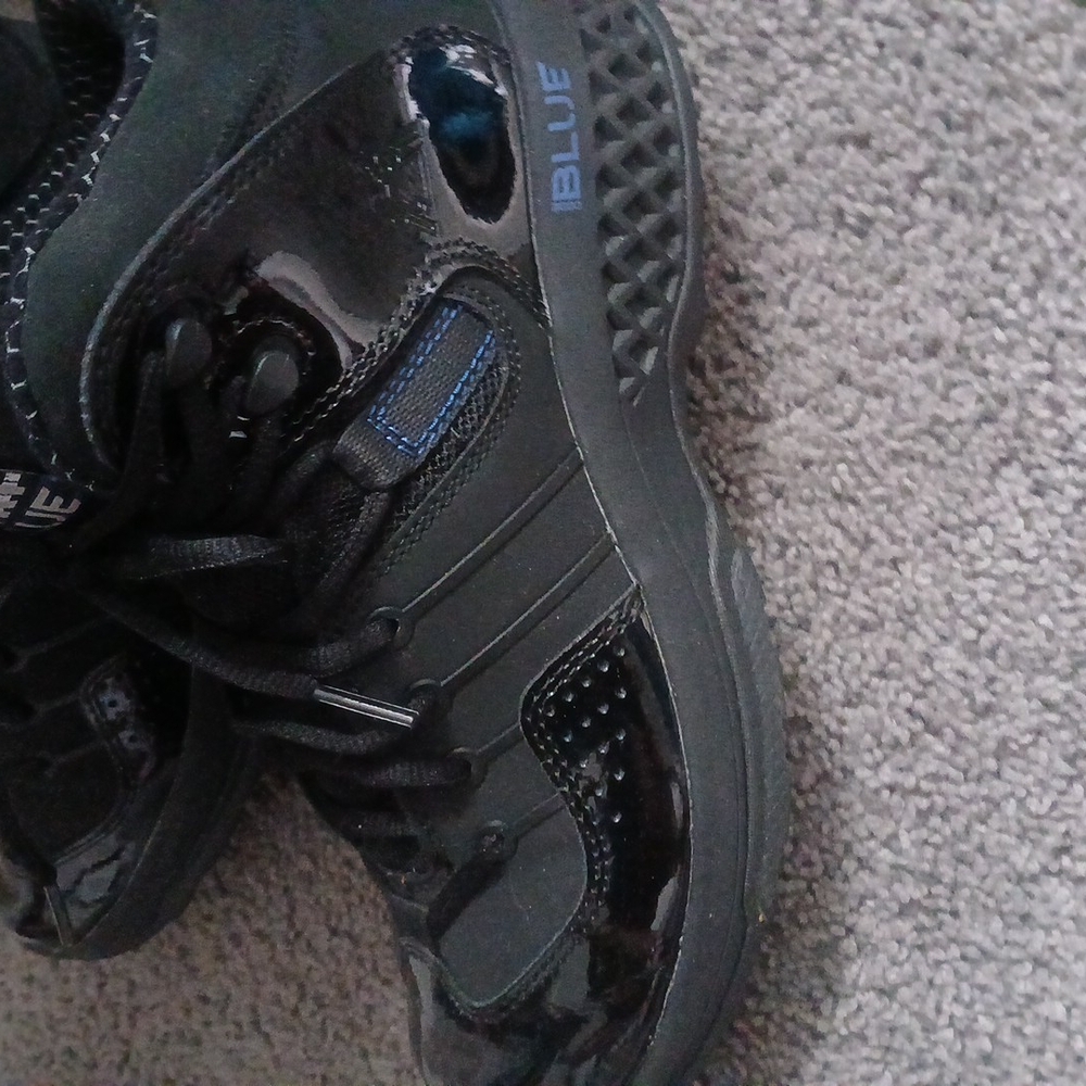 Black and Blue Athletic Shoes